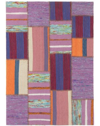 Flachgewebeteppich Kelim Patchwork