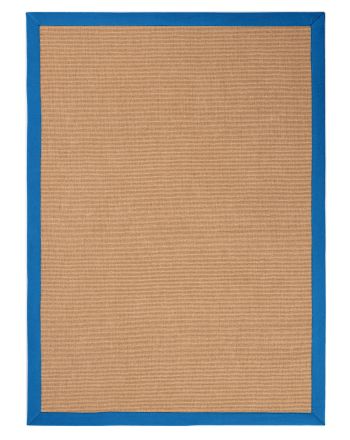 Sisalteppich Blau