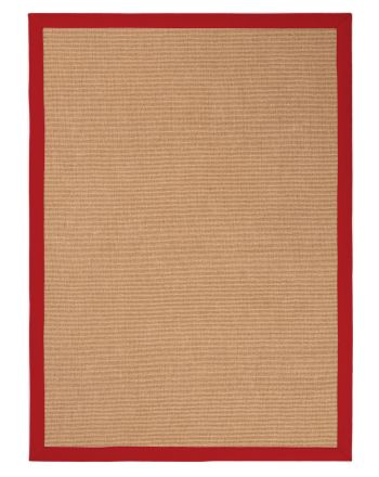 Sisalteppich Rot