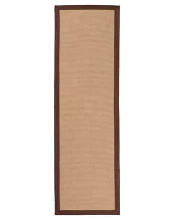 Sisalteppich Läufer Braun