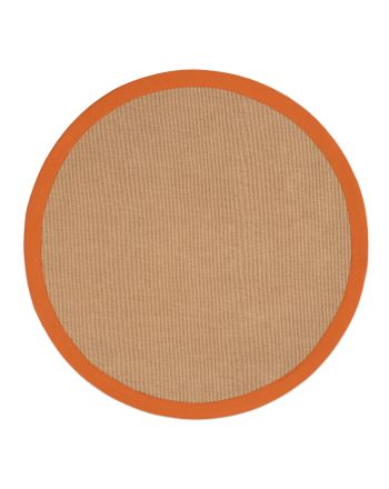 Sisalteppich Rund Orange