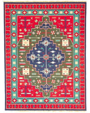 Flachgewebeteppich Kelim India