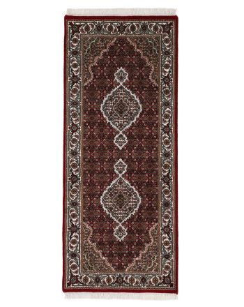 Tabriz Mahi Läufer Teppich Rot