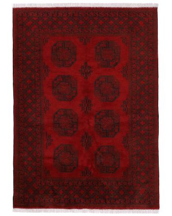 Afghan Akhche Teppich Rot