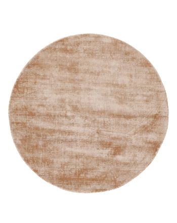 Viskoseteppich Rund Ava Beige