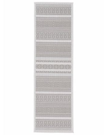 In- & Outdoor Teppich Boho Läufer Beige