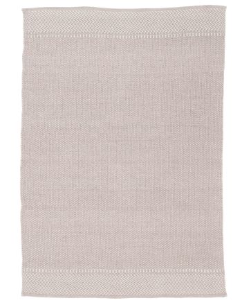 In- & Outdoor Teppich aus recyceltem Material Creme