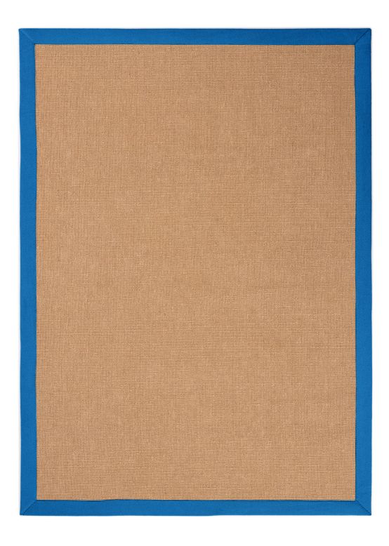 Sisalteppich Blau
