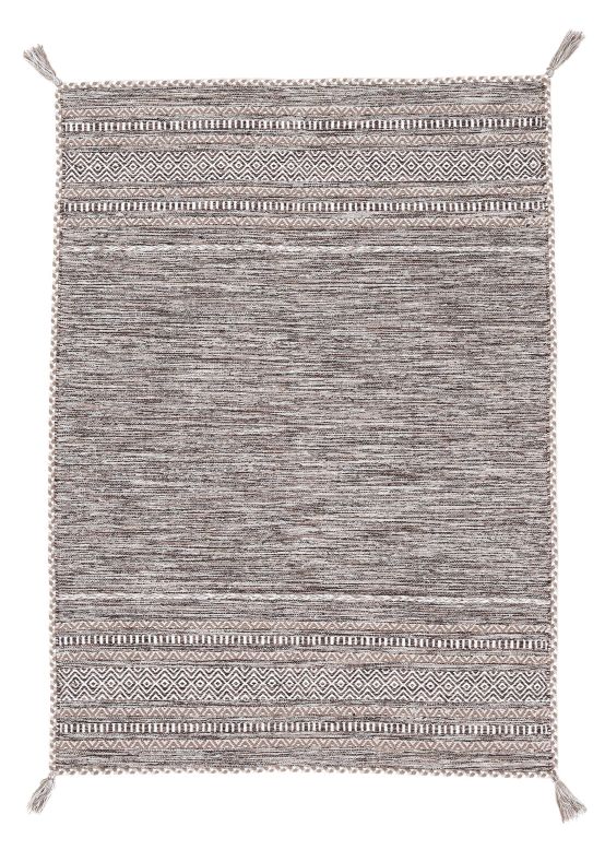 Flachgewebeteppich Kelim Azizi Beige