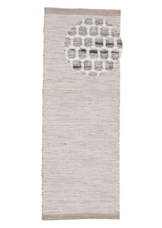 Wollteppich Mona Läufer Taupe