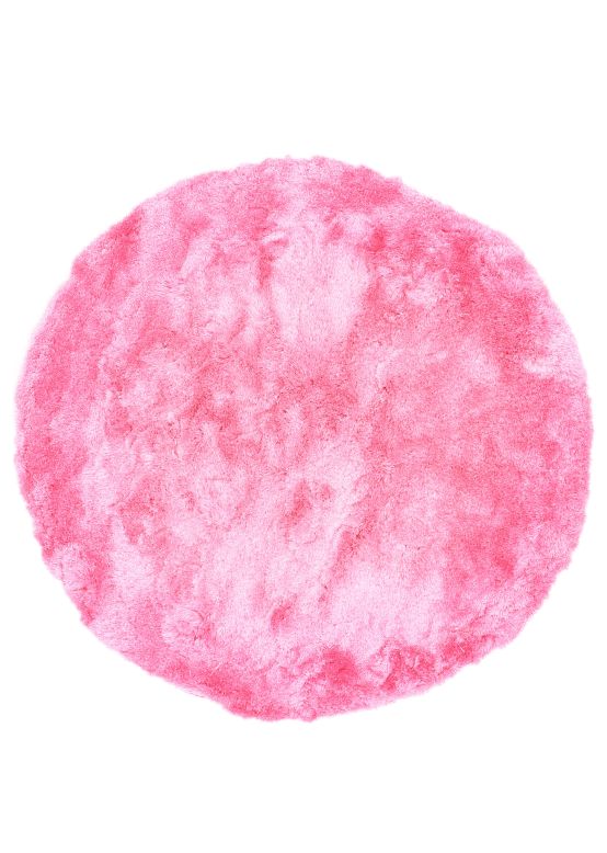 Hochflorteppich Breeze Rund Rosa