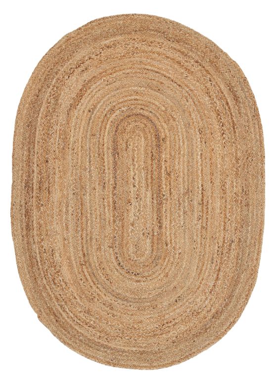 Juteteppich Nele Oval Beige